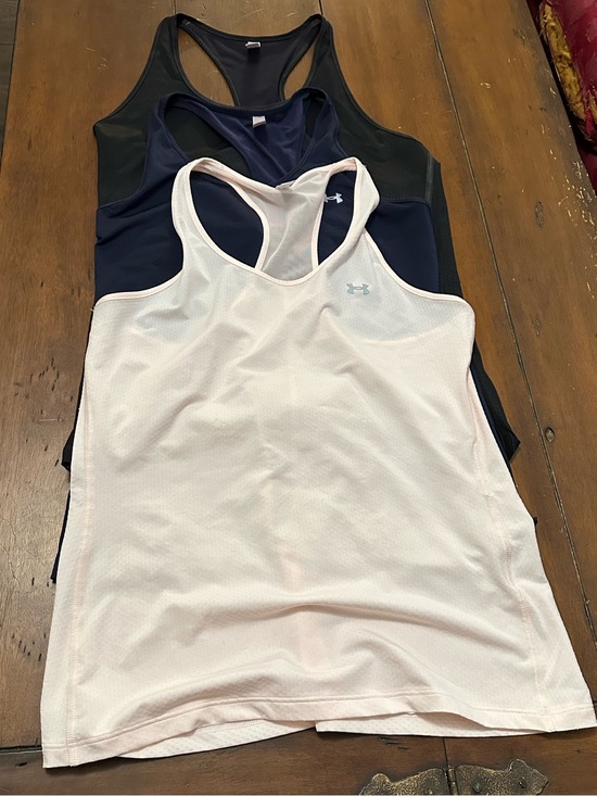 Under Armour Tops - Under Armour Women’s Racerback Tank Top - Light Pink, Navy & Black (3-Pack)